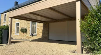 Installation MATTERNE OUTDOOR en Belgique : un carport élégant et fonctionnel pour l’automne ! 🍂